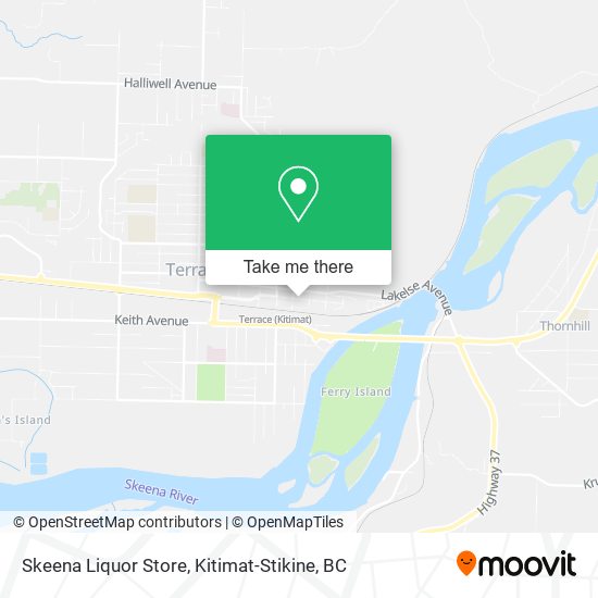 Skeena Liquor Store map