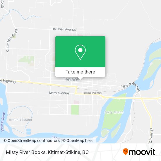 Misty River Books map