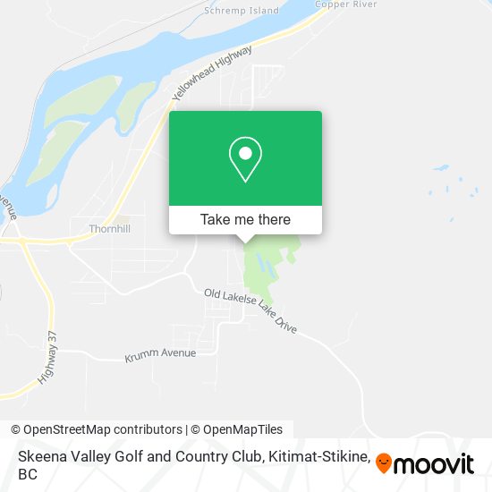 Skeena Valley Golf and Country Club map