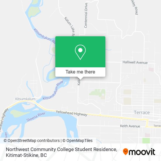 Northwest Community College Student Residence map