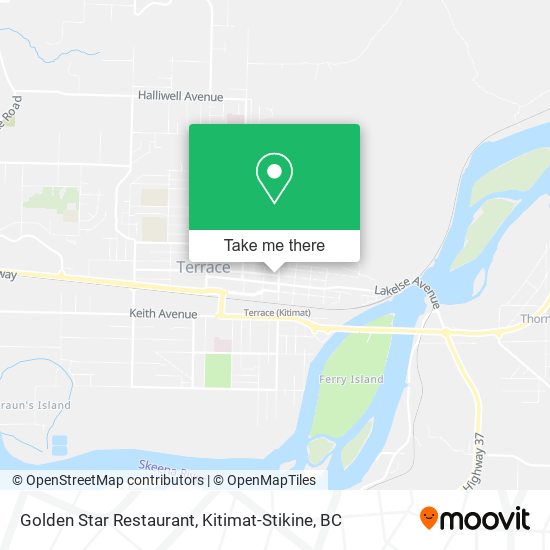 Golden Star Restaurant map