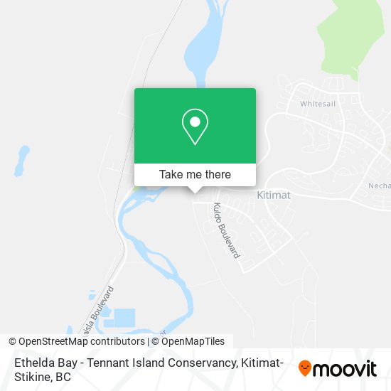 Ethelda Bay - Tennant Island Conservancy map