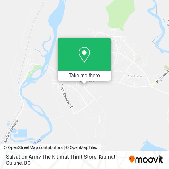 Salvation Army The Kitimat Thrift Store map