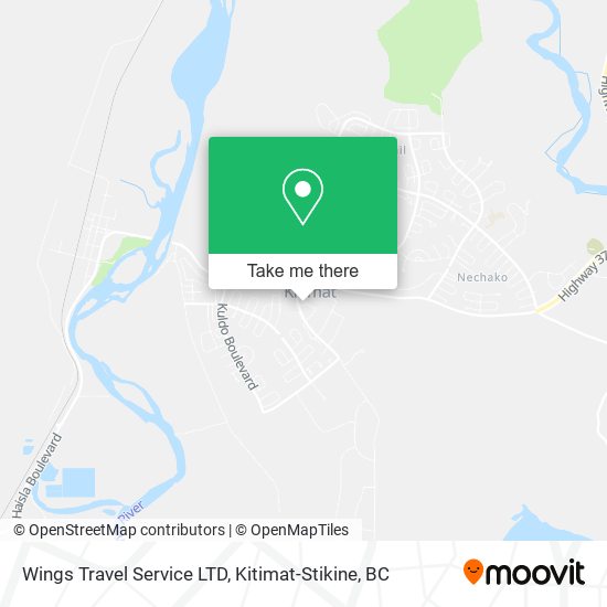 Wings Travel Service LTD map