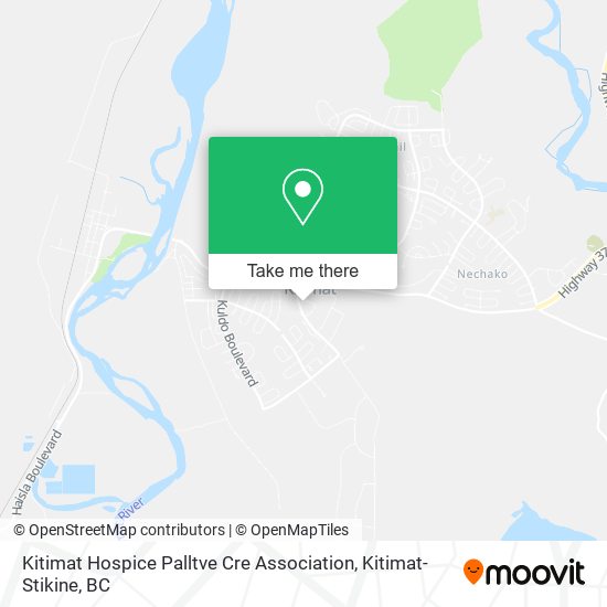 Kitimat Hospice Palltve Cre Association map