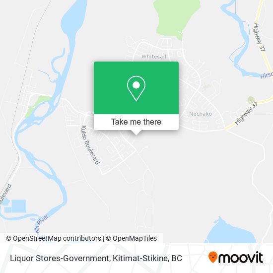 Liquor Stores-Government map