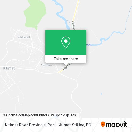 Kitimat River Provincial Park map