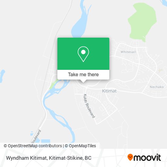 Wyndham Kitimat map