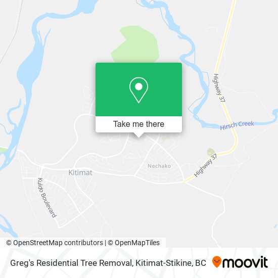 Greg's Residential Tree Removal map