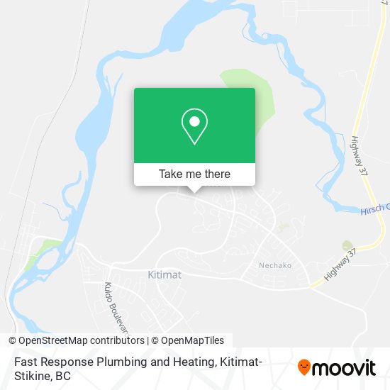 Fast Response Plumbing and Heating map