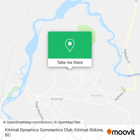 Kitimat Dynamics Gymnastics Club map