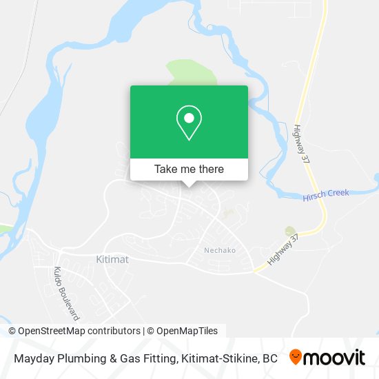Mayday Plumbing & Gas Fitting map