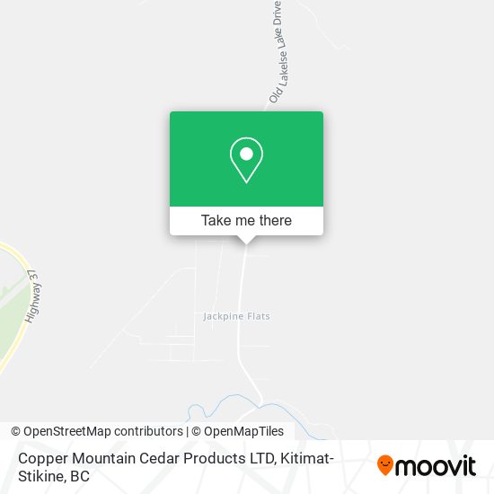 Copper Mountain Cedar Products LTD map