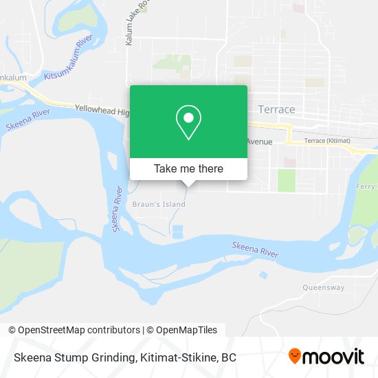 Skeena Stump Grinding map