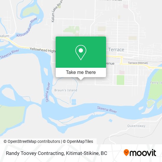 Randy Toovey Contracting map