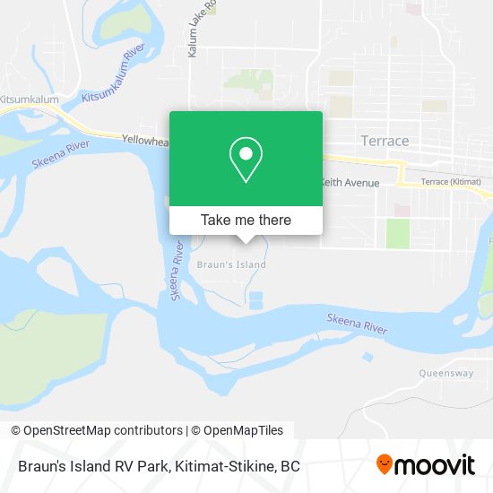 Braun's Island RV Park map