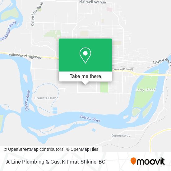 A-Line Plumbing & Gas map