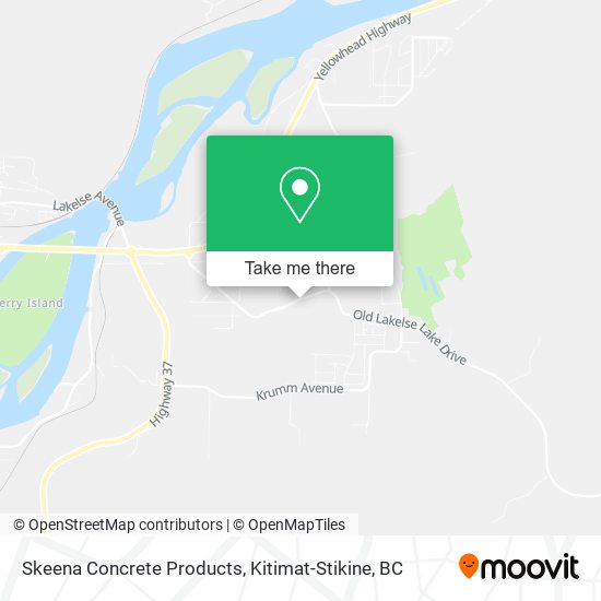 Skeena Concrete Products map