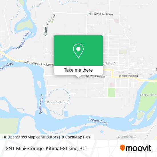 SNT Mini-Storage map