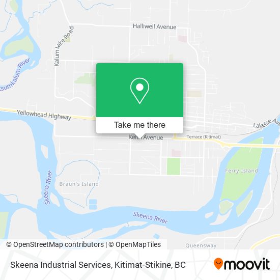 Skeena Industrial Services map