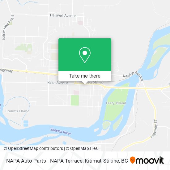 NAPA Auto Parts - NAPA Terrace map