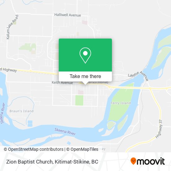 Zion Baptist Church map