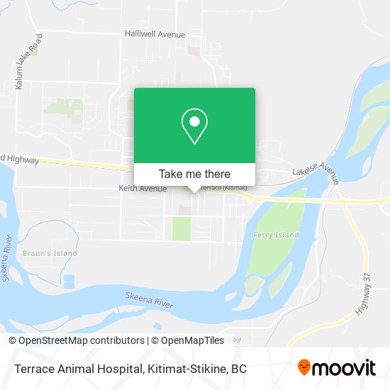 Terrace Animal Hospital map