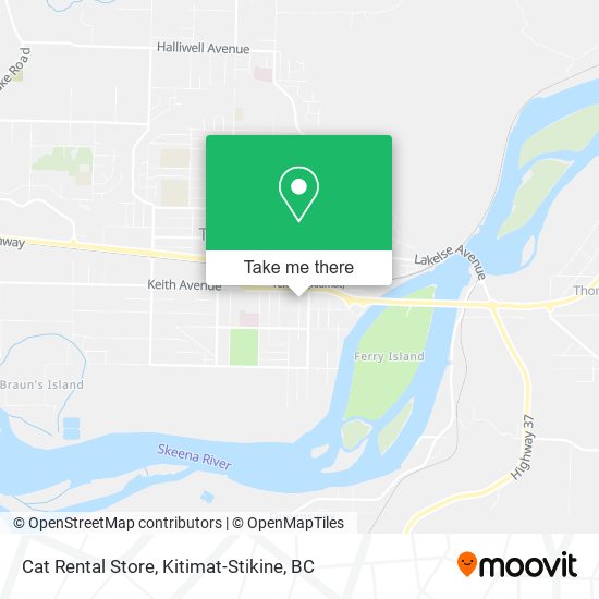 Cat Rental Store map