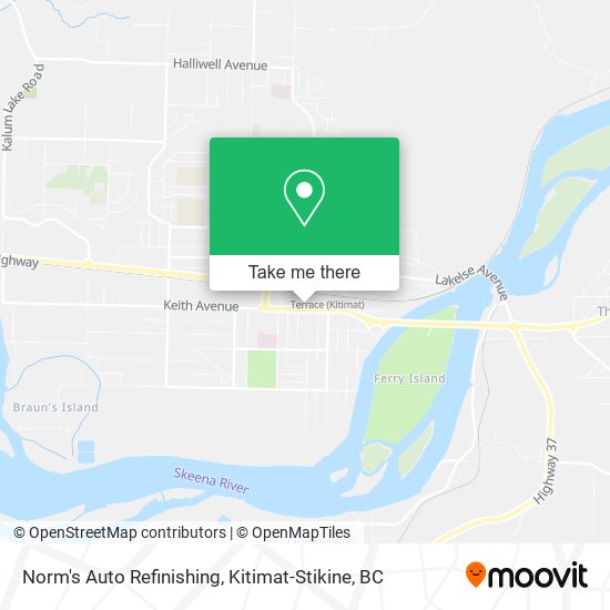 Norm's Auto Refinishing map