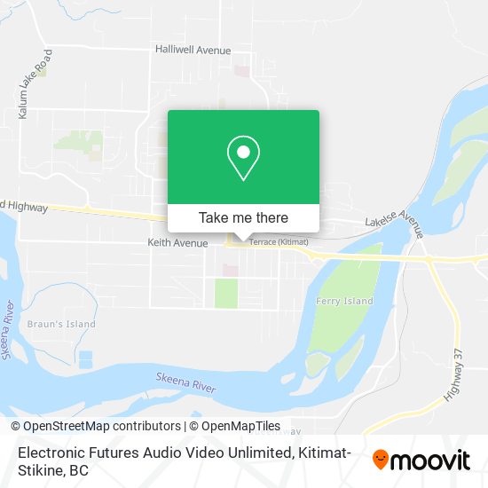 Electronic Futures Audio Video Unlimited map