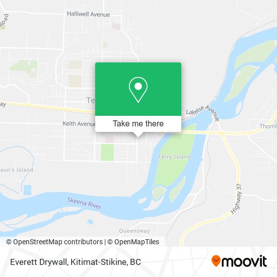 Everett Drywall map