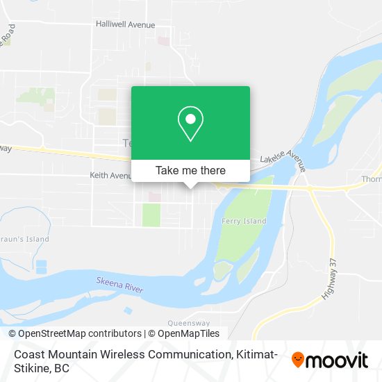 Coast Mountain Wireless Communication map