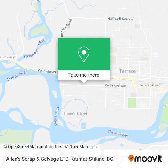 Allen's Scrap & Salvage LTD map