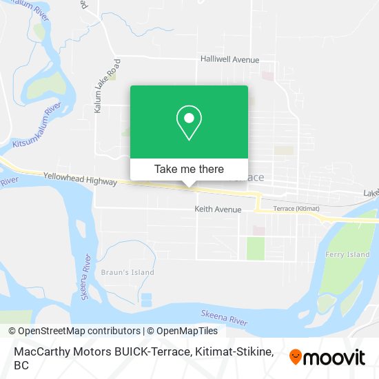 MacCarthy Motors BUICK-Terrace map