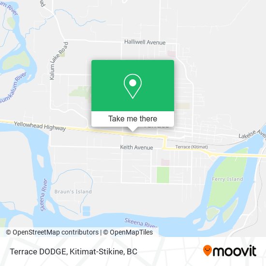 Terrace DODGE map