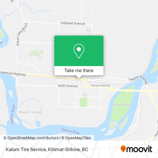 Kalum Tire Service map