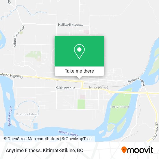 Anytime Fitness map