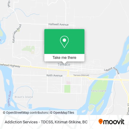 Addiction Services - TDCSS map