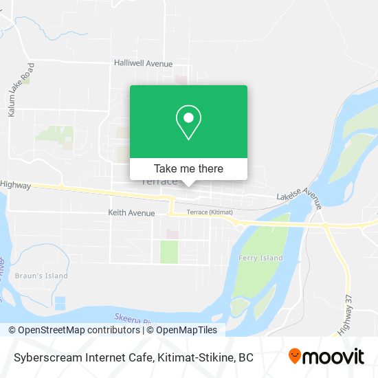 Syberscream Internet Cafe map