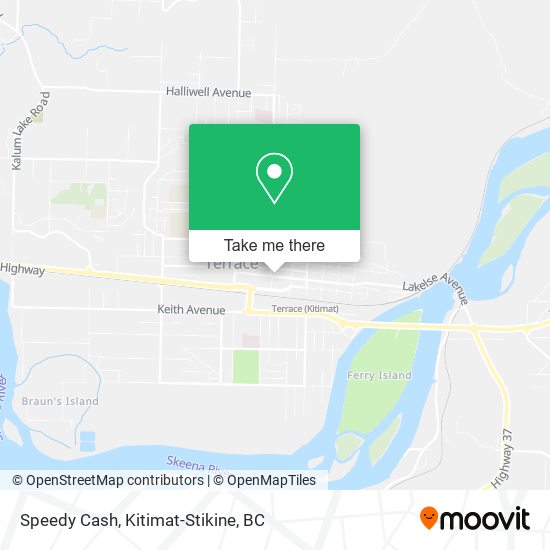 Speedy Cash map