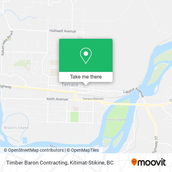 Timber Baron Contracting map