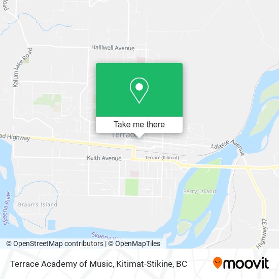 Terrace Academy of Music map