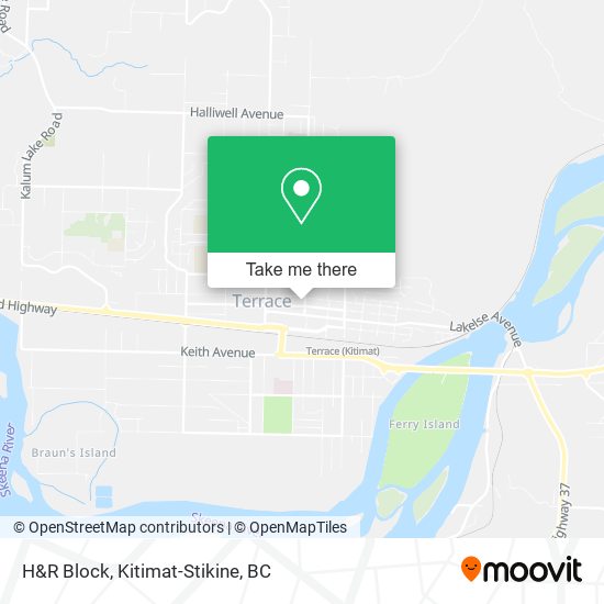 H&R Block map