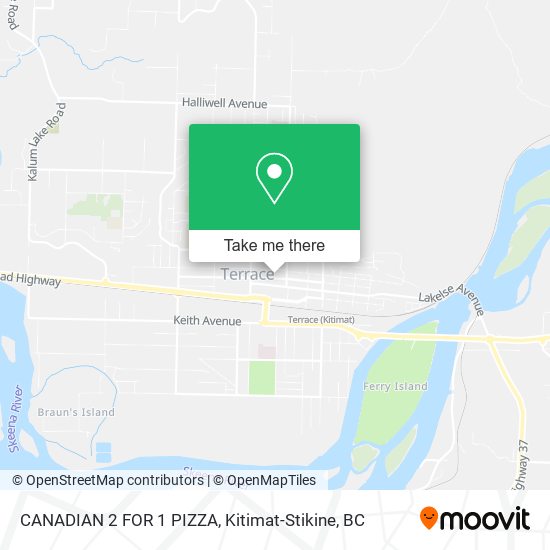 CANADIAN 2 FOR 1 PIZZA map