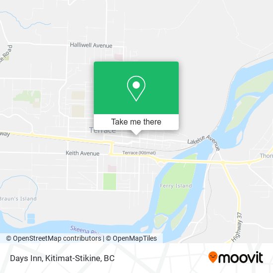 Days Inn map