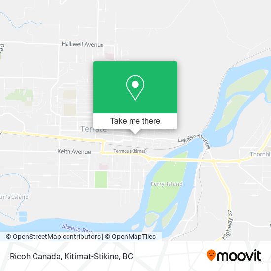 Ricoh Canada map