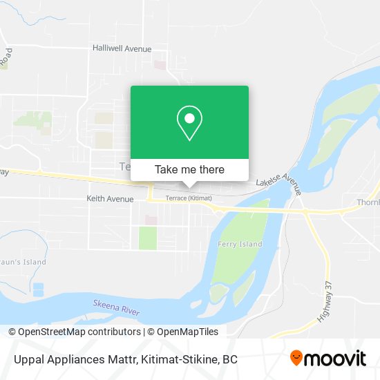 Uppal Appliances Mattr map