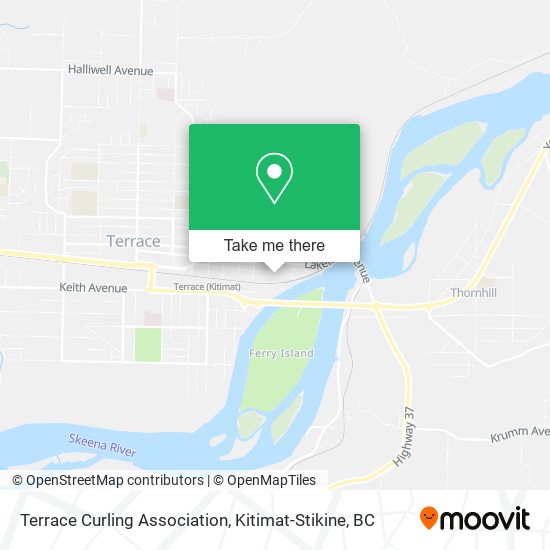 Terrace Curling Association map