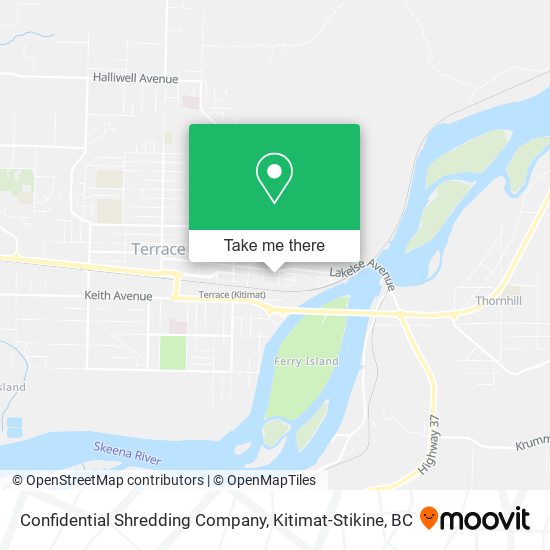 Confidential Shredding Company map