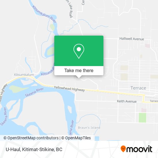 U-Haul map